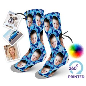 Blue Camo Socks